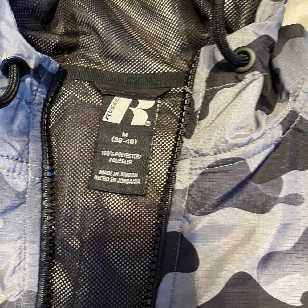 Two men’s Russell raincoats